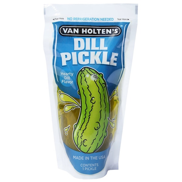 Van Holtens Van Holten's Jumbo Dill Pickle Individually Packed In A Pouch, PK12 612D - main